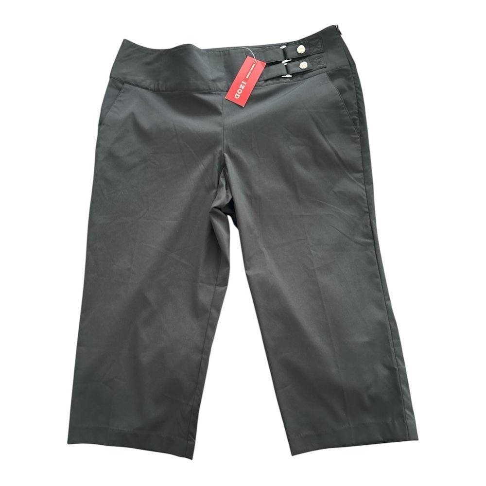 Izod women's stretch capri golf pants Black Size 12